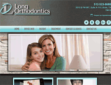 Tablet Screenshot of longortho.com